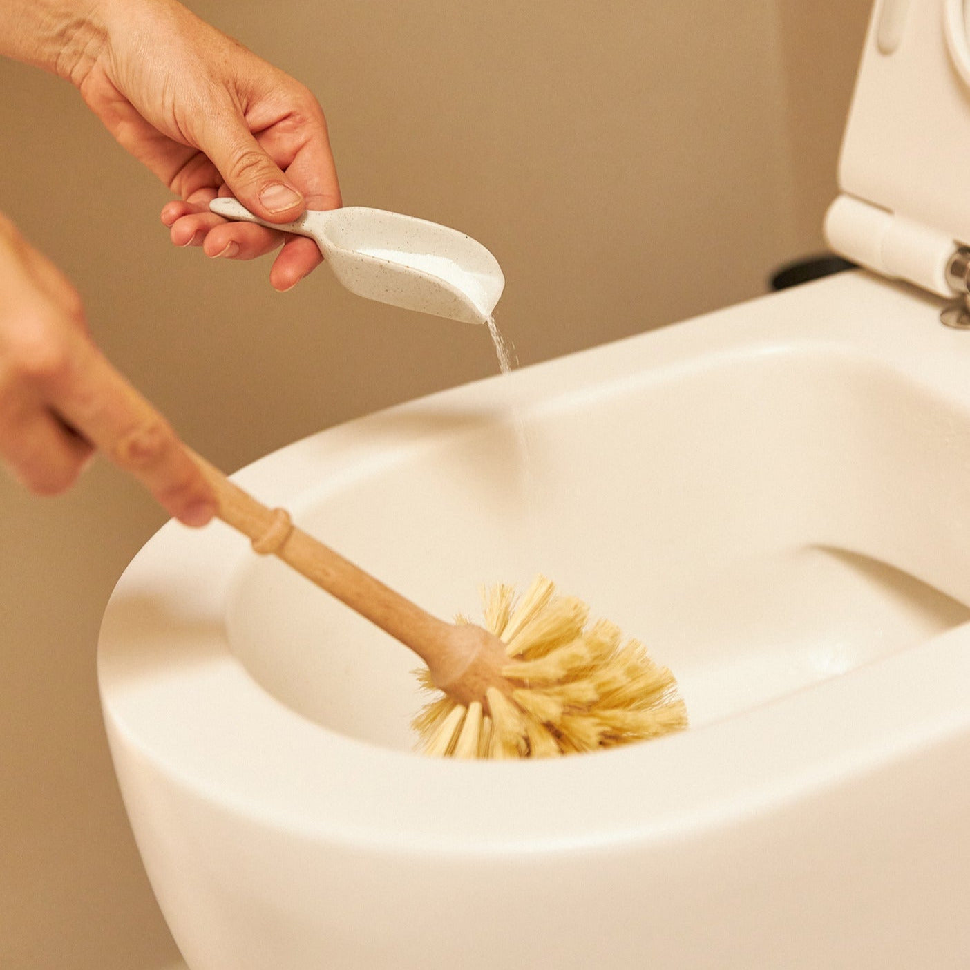 Toilettenbürste mit Naturborsten