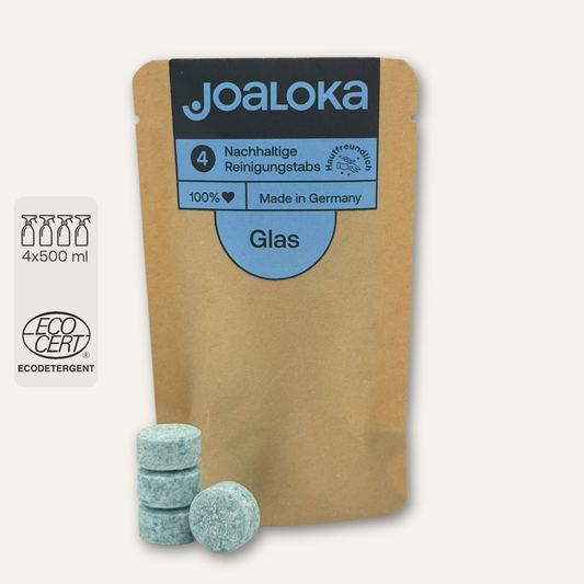 4 Glasreiniger-Tabs - ergibt 4 x 500 ml Reiniger