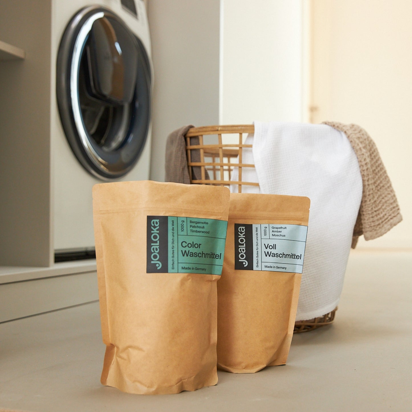 Waschpulver für sensible Haut - Colorwaschmittel und Vollwaschmittel - ökologisch - vegan - made in Germany