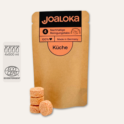 4 Küchenreiniger-Tabs - ergibt 4 x 500 ml Reiniger