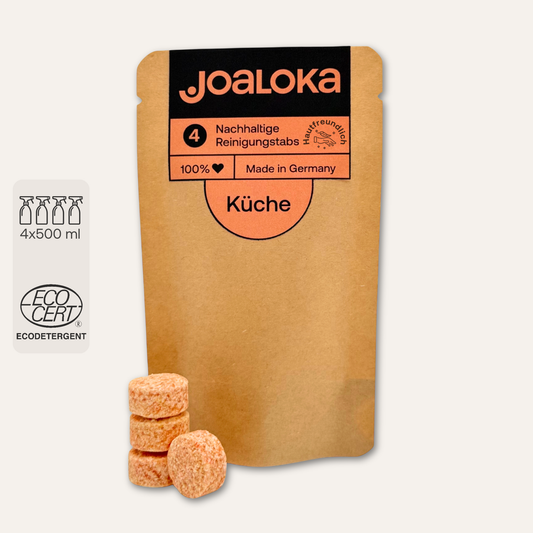 4 Küchenreiniger-Tabs - ergibt 4 x 500 ml Reiniger