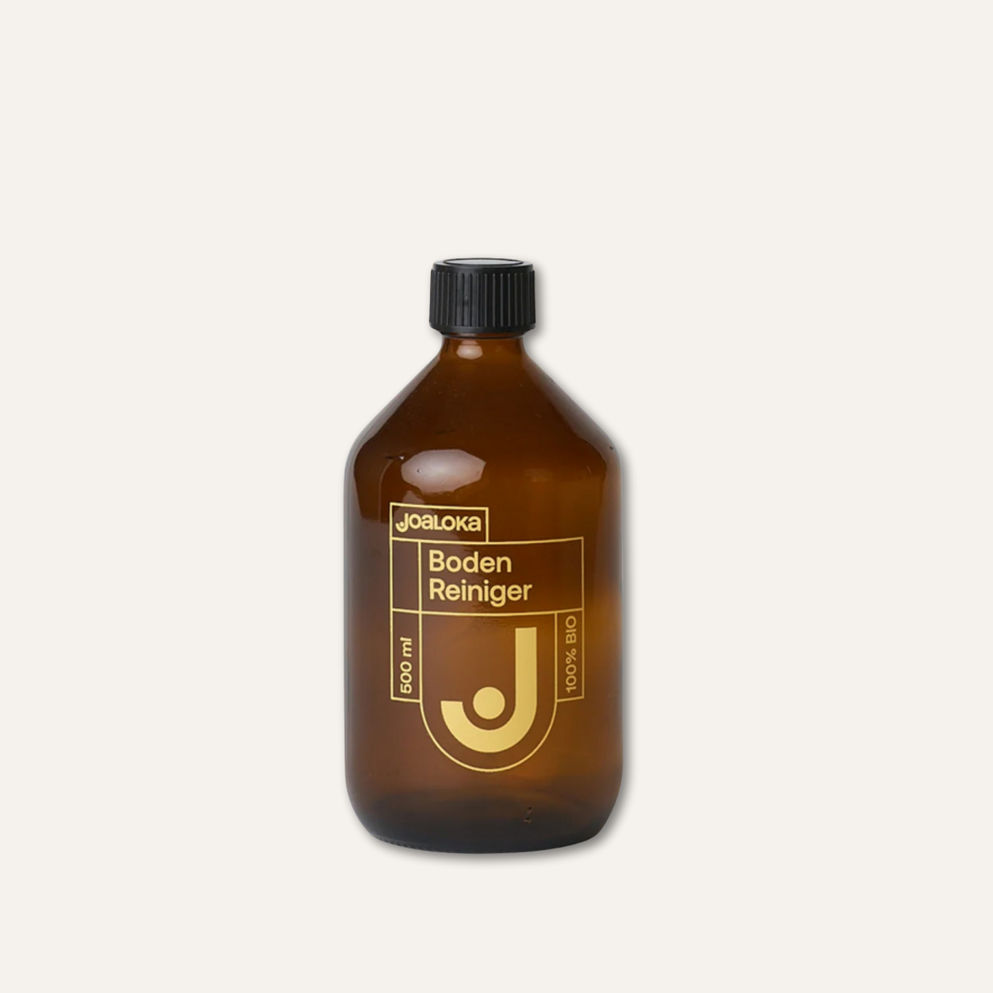 Bodenreiniger - stylische Braunglas-Mehrwegflasche für 500 ml - entspricht 1 Tab