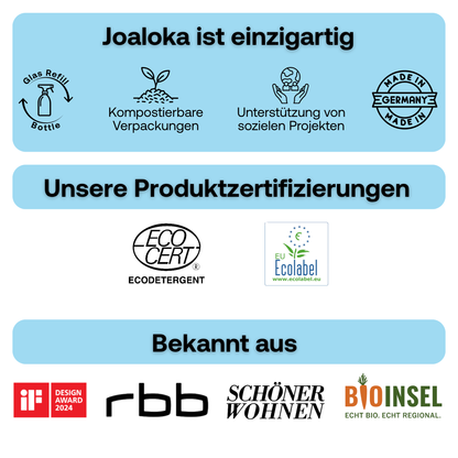 Glasreiniger-Set: 4 Tabs & Braunglasflasche - ergibt 4x500 ml Reiniger