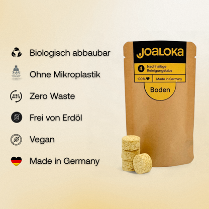 4 Bodenreiniger-Tabs - ergibt 4 x 500 ml Reiniger