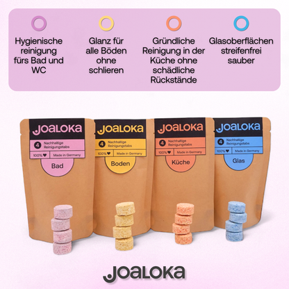 4 Badreiniger-Tabs - ergibt 4 x 500 ml Reiniger