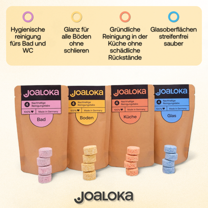 4 Bodenreiniger-Tabs - ergibt 4 x 500 ml Reiniger