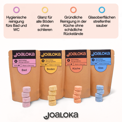 4 Küchenreiniger-Tabs - ergibt 4 x 500 ml Reiniger